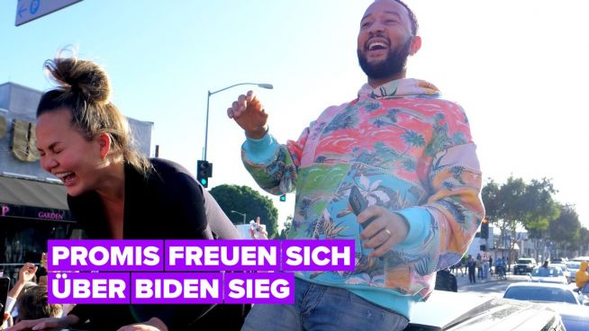 Chrissy Teigen, Gaga, Lebron James & weitere Prominente reagieren auf Biden-Sieg